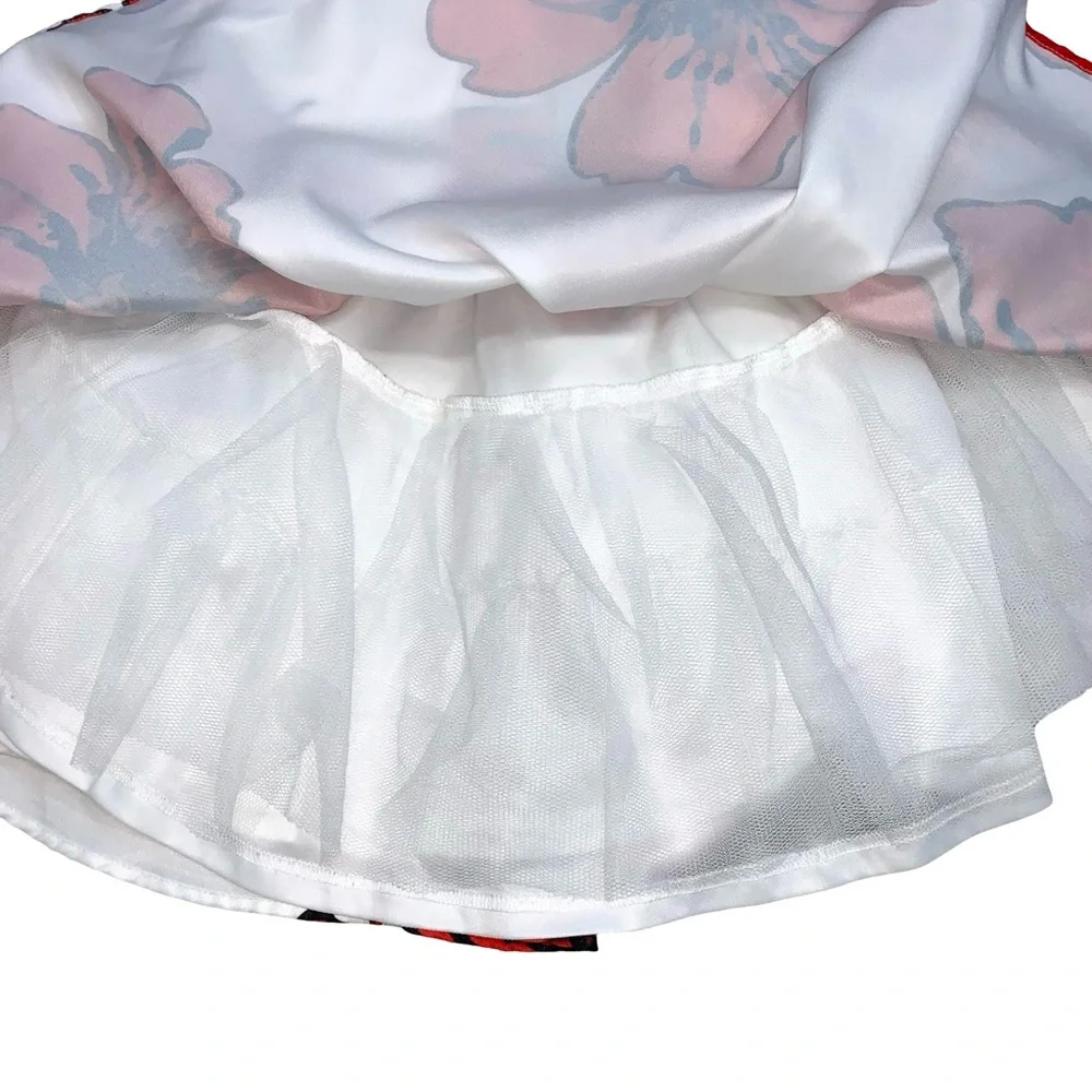 A’gaci Floral Fit and Flare Mini Dress Prom Party Occasion Flirty Easter Summer - Picture 7 of 13